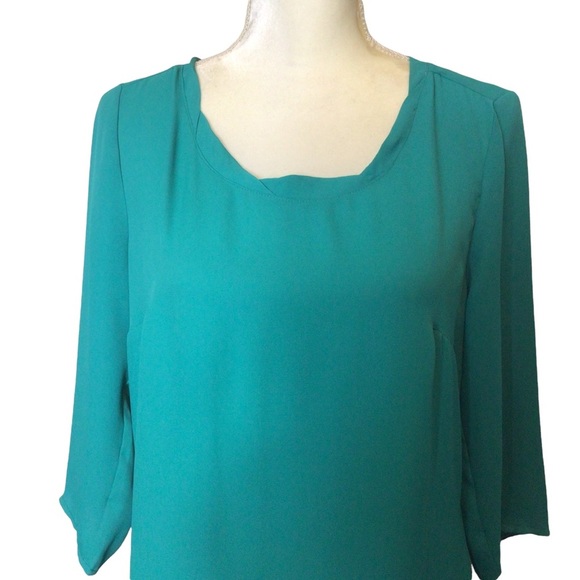 MNG Basics Green Tunic/Mini Dress Size US 6 - Picture 3 of 9